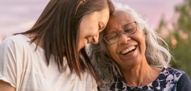 Daughter and Mother at Tour, Assisted Living and Memory Care, Meadowview of Davenport, IA