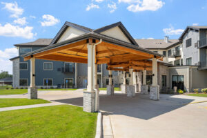 Covered Entrance Davenport Independent and Assisted Living