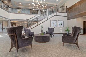 Lobby Stairs Davenport Independent and Assisted Living