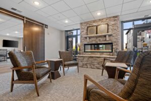 Multi Purpose Fireside Seating Davenport Independent and Assisted Living